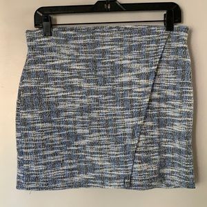 WF Women’s Blue Cross Front Mini Skirt